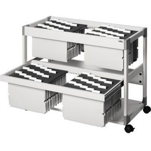 Carrito de Archivo Resistente para Sistema de Archivo 200 Multi Duo 89.7 X 71.5 X 43.2 cm (Ancho X Alto X Profundidad) de Acero Metálico con Recubrimiento Epóxico, Suministros de Oficina - Product Image 3