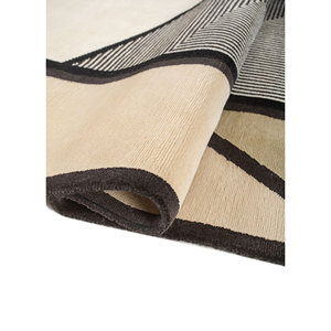 Alfombras de Lana Anudadas a Mano-Aiwl-3070, Rectángulo Grande Geométrico Color Marfil para Uso Doméstico, para Sala de Estar, Dormitorio, Pasillo, Hecho a Mano en Tabriz - Product Image 2