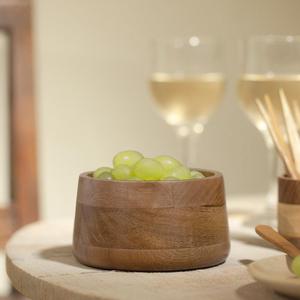 Acacia Wood <b>Bowl</b> <b>With</b> <b>Lid</b> Mango Decorative Round Carved <b>Bowl</b> for Decoration Centrepiece <b>Bowl</b> for Table - Product Image 2