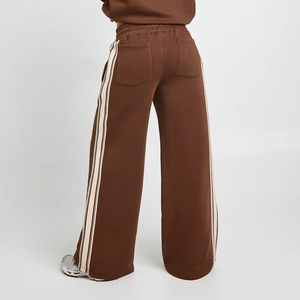 Pantalones Deportivos Casuales de Cintura Elástica de Felpa Gruesa para Mujer, Cálidos para Invierno, Ecológicos, Transpirables, con Logotipo Personalizado, Suministro OEM - Product Image 3