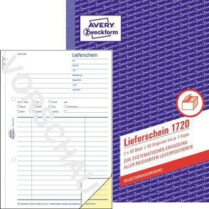 Blocs de notes autocopiants Avery Zweckform DIN A5, 2 x 40 feuilles - Product Image 1