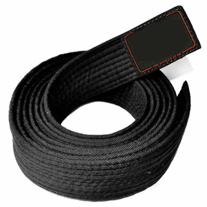 Cinturón de artes marciales duradero, tela de mezcla de algodón y poliéster, fieltro en el interior para Taekwondo, Judo, Karate, etiqueta personalizada - Product Image 1