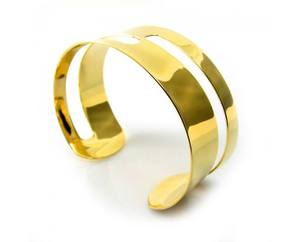 Meilleure vente élégant bracelets de manchette en laiton pour femme accessoire de mariage à la mode avec bracelets porte-bonheur cadeau de mariage à la mode - Product Image 4