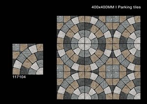 Carreaux de stationnement 40x40cm Céramique vitrifiée numérique robuste 400x400mm Pavés extérieurs émaillés Carreaux de porcelaine 30x30cm Revêtement de sol - Product Image 3