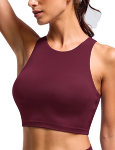 Haut de yoga pour femme imprimé en sérigraphie, conçu pour l'entraînement et le fitness, conçu pour résister à une utilisation fréquente sans perdre sa qualité - Product Image 1