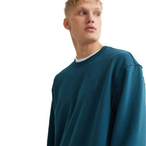 Sweat-shirt à capuche pour homme, best-seller, manches longues, noir multicolore, nouveau style, uni, teint, 100% coton, respirant, pour l'hiver - Product Image 2