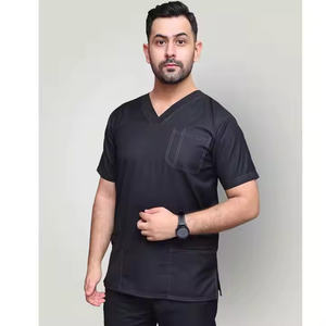 Conjunto de Uniformes Médicos para Hombre, Diseño Moderno 2025, Algodón/Poliéster de Primera Calidad, Mangas Cortas, Personalizable para Venta en Línea - Product Image 1