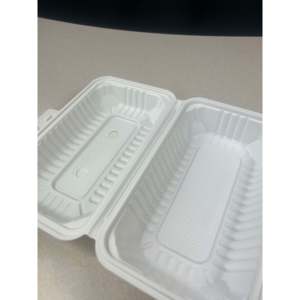 ProTakeOut, [9 x 5] Blanc 1 compartiment, 200 pièces, contenants à emporter avec fermeture à glissière centrale, durables et écologiques, MFPP - Product Image 1
