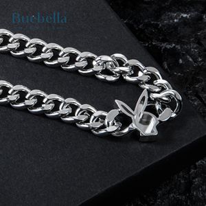8mm 925 Sterling <b>Silver</b> Bunny Heads Cuban Bracelet <b>for</b> <b>Men</b> Fine Hip Hop Style Moissanite Jewelry - Product Image 5