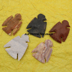 Punta de flecha de ágata hecha a mano, Jaspe elegante, forma mixta, puntas de flecha de ágata talladas, proveedor mayorista de alta calidad de la India - Product Image 2