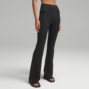2025 nouveau élégant plaine femmes Flare pantalon haute qualité coton fait Unique Style à la mode femmes Flare pantalon OEM entretenu - Product Image 5