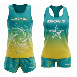 Vêtements de sport, uniforme de course sur piste - Personnalisable, respirant, antibactérien, léger, 100% polyester, haute qualité, unisexe, 260g - Product Image 4