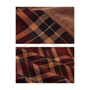 <b>Mens</b> Long Sleeve <b>Sherpa</b> Lined Shirt Jacket Warm Flannel Plaid <b>Fleece</b> Coat Casual Winter Button Up Jacket for Outdoor Work - Product Image 6