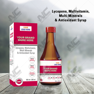 Natural Mango Flavor Antioxidant Lycopene Multivitamin Syrup Adult Immune Support 200ml GMP Certified Indian Private Supplement - Product Image 2