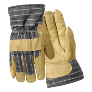 Guantes DE SEGURIDAD reflectantes canadienses de primera calidad Cuero de grano de búfalo Certificado CE 11 oz Anti-Vibración Antiestático Cómodo - Product Image 5