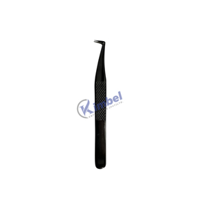 Pince à épiler professionnelle en acier inoxydable de haute qualité, antidérapante, pointue, outil parfait pour les extensions de cils - Product Image 3