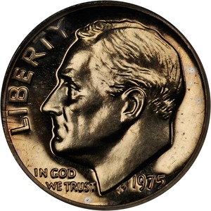 1975ที่หายาก Roosevelt Dime สะสมเหรียญสหรัฐ - Product Image 2