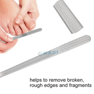 ตะไบเล็บบัฟเฟอร์สแตนเลสโลหะสองด้านพร้อมด้ามกันลื่นตะไบเล็บหนาพร้อมด้ามพลาสติกตะไบเล็บสวยงาม - Product Image 4