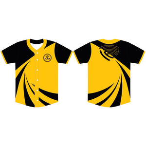 Jerseys de béisbol y softbol de talla grande personalizables Ropa de cuello redondo de poliéster transpirable con diseño impreso sublimado liso - Product Image 6