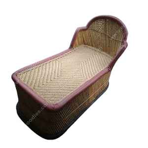 Silla Mudha larga de bambú ecológica hecha a mano de calidad superior, con reposabrazos, tumbona para jardín, playa, balcón - Product Image 1