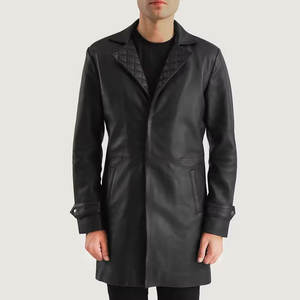 2024 nueva llegada Venta en línea Mejor Outlet Hombres Abrigo de cuero Ropa de hombre Abrigo de cuero de invierno de alta calidad - Product Image 1