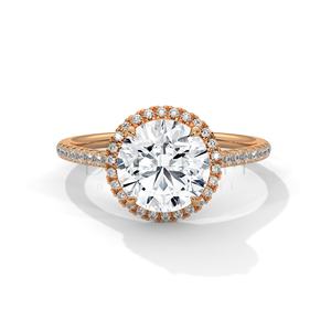 Top qualité 14 carats or jaune Moissanite vente en gros bijoux de mode personnalisés mariage fiançailles Solitaire bague en diamant pour les femmes - Product Image 3