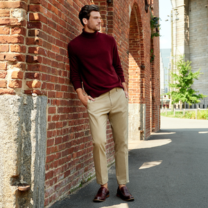 Xu Hướng Thiết Kế Chính Thức Chino Quần Cho Nam Giới Tùy Chỉnh OEM Bangladesh Chất Lượng Cao Phù Hợp Với Thoải Mái Mặc Hàng Ngày - Product Image 5