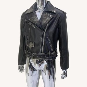 Veste en cuir Veste en cuir à la mode pour hommes faite sur mesure fabriquée au Pakistan - Product Image 1