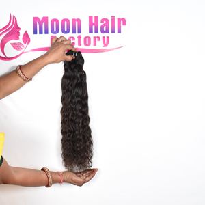 Producto 100% Original, Cabello Humano Indio Virgen con Cutícula Alineada, Aspecto Natural, Rizado, Suave y Sedoso, para la Venta por Exportación - Product Image 2