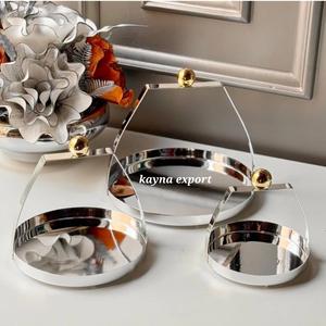 แท่นวางสำหรับเค้กที่ให้เป็นของขวัญทำจากโลหะสแตนเลสขัดเงา - Product Image 1