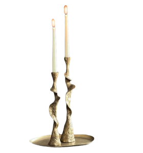 Diseño personalizado plata oro acabado portavelas tendencia candelabros Mesa decoración del hogar restaurante decorativo - Product Image 4