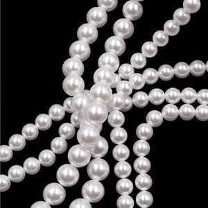 Prix de gros de perles de pierre naturelle colorées de haute qualité perles de coquille de verre perles de verre ivoire en vrac pour la fabrication de chapelet - Product Image 3