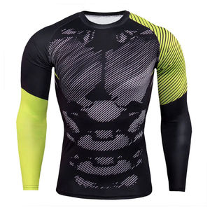 ชุดกีฬาสำหรับวิ่งของผู้ชายชุดรัดรูปสำหรับฤดูใบไม้ร่วงชุดออกกำลังกายเอวเข้ารูปติดโลโก้ - Product Image 5