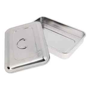 กล่องถาดถาดกลวงสแตนเลสขนาด27.55x27.53x27.58เมตรใช้ฆ่าเชื้อด้วยมือเครื่องมือสำหรับโรงพยาบาล - Product Image 2