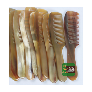 PEIGNE DE MASSAGE EN CORNE DE BUFFLE NATURELLE DENTS LARGES OUTIL DE Offre Spéciale DE BEAUTÉ POUR LE SOIN DES CHEVEUX PRIX BAS - Product Image 2