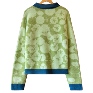 Suéter Tejido con Diseño de Paisaje, Textura Peluda, Hilo de Alta Calidad, Ropa de Invierno Premium, Suave, Cómodo y Casual - Product Image 1