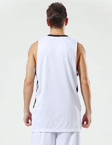 Maillot et short de basket-ball personnalisés en maille sans manches respirante, vêtements d'entraînement d'équipe personnalisés pour hommes - Product Image 6