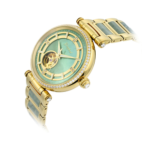 Reloj Mecánico Automático GEZFEEL Diseño Clásico GFL-Z1223G para Hombre y Mujer, Reloj de Jade de Lujo, Certificado por el Fabricante - Product Image 3