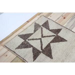 Tapis de 2,6 x 4,7 pieds, tapis turc vintage, tapis en laine beige brun à motifs géométriques - Product Image 5