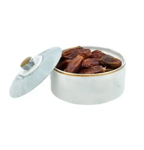 Premium Quality Metal Date <b>Bowl</b> for Festival Decor Handmade in Bulk Luxury Design <b>Silver</b> Color Arabic Khajoor Serving <b>Bowl</b> - Product Image 6