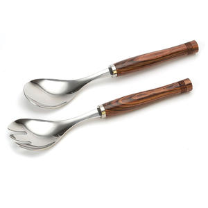 Ensemble d'ustensiles de service en acier inoxydable avec finition argentée, fabrication indienne, longue durée de vie, vente en gros, prix bas pour le dîner - Product Image 3