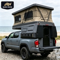 Promotion : Module de camping tout-terrain en aluminium pour pick-up, avec auvent escamotable en fibre de verre