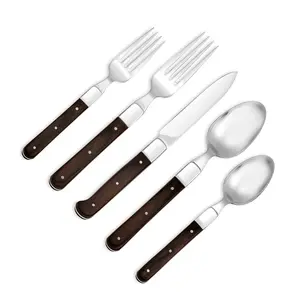 Metal Indian Supplier Simple Design Custom Silver Cutlery Stainless Steel Wholesale Flatware Set for Dinnerware