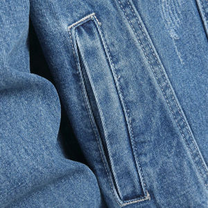 Veste en jean bleu vintage pour homme Speemo Sports, polyester/coton, décontractée, manches longues, boutonnée, streetwear d'hiver, vêtements d'extérieur imperméables - Product Image 6