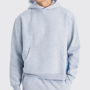 Conjunto de Sudadera con Capucha y Pantalones Deportivos para Hombre, con Bordado Desgastado, Logotipo Personalizado, Lavado Ácido, Apliques, Patrón Sólido, 100% Algodón - Product Image 4