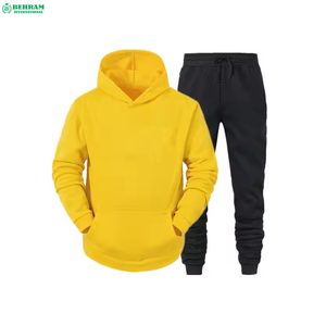Conjunto de Sudadera con Capucha y Pantalones Deportivos de Algodón 100% de Alta Calidad, y Conjuntos Deportivos Personalizados con Logotipo para Gimnasio al por Mayor - Product Image 1