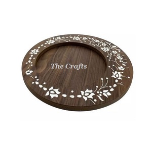 Marvelous Design Chocolates Dates Plate Wooden And Mother Of Pearl Serving Plate For Wadding <b>Party</b> Dinnerware <b>Food</b> Plate - Product Image 3