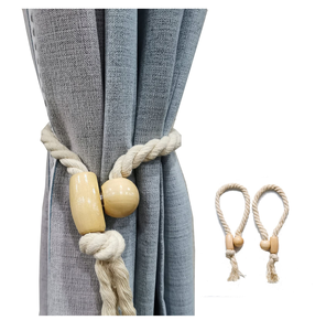 Boucle de corde décorative support de retenue accessoires embrasses de rideaux magnétiques et artisanat indien - Product Image 2