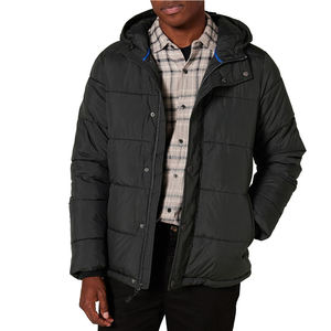 Doudoune à capuche confortable pour hommes Veste d'hiver Doudoune légère - Product Image 1