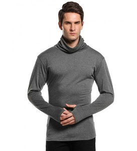 Camisas de pesca transpirables de secado rápido UPF 50 + camisas de pesca con capucha de diseño personalizado de manga larga Color gris poliéster Spandex - Product Image 2
